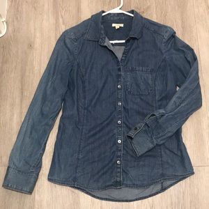 Denim button down shirt
